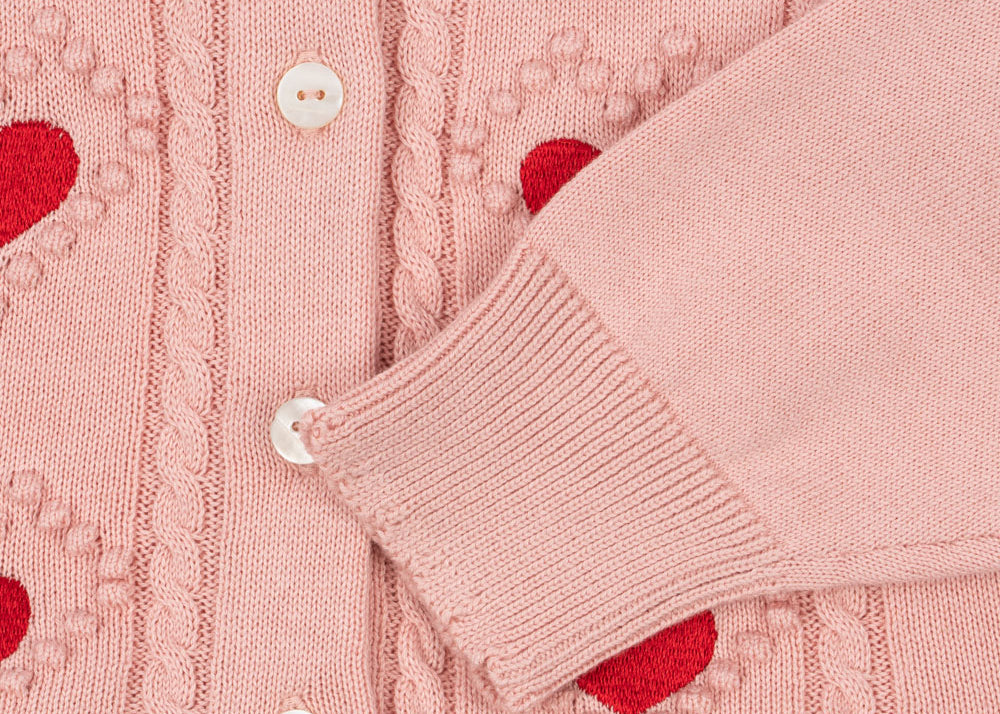 Konges Sløjd A/S KNITTED CARDIGANS silver pink