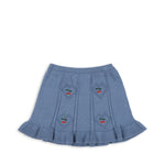 Konges Sløjd A/S KNITTED SKIRTS country blue