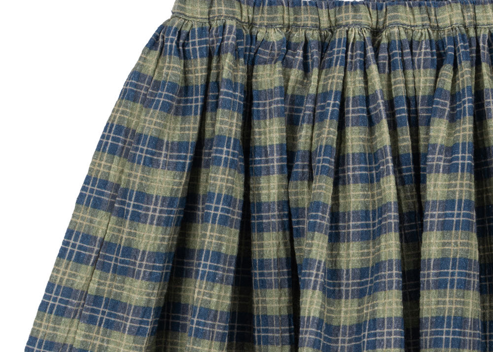 Konges Sløjd A/S WOVEN SKIRTS laurel blue check