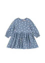Konges Sløjd A/S WOVEN DRESSES boucle blue