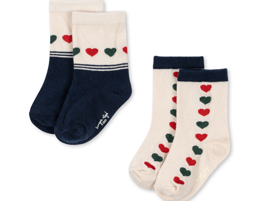 Konges Sløjd A/S SOCKS heart mix