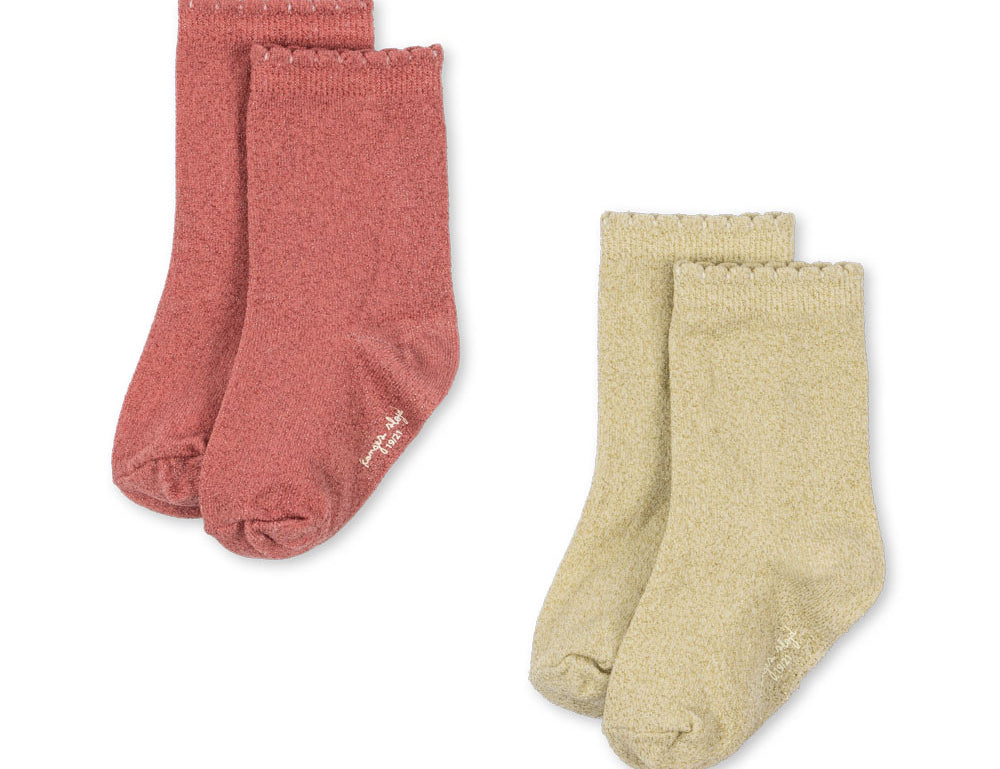 Konges Sløjd A/S SOCKS eggnog/rosette