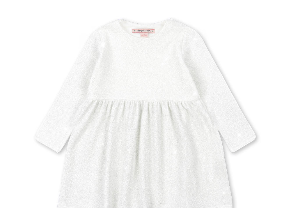 Konges Sløjd A/S JERSEY DRESSES white glitter