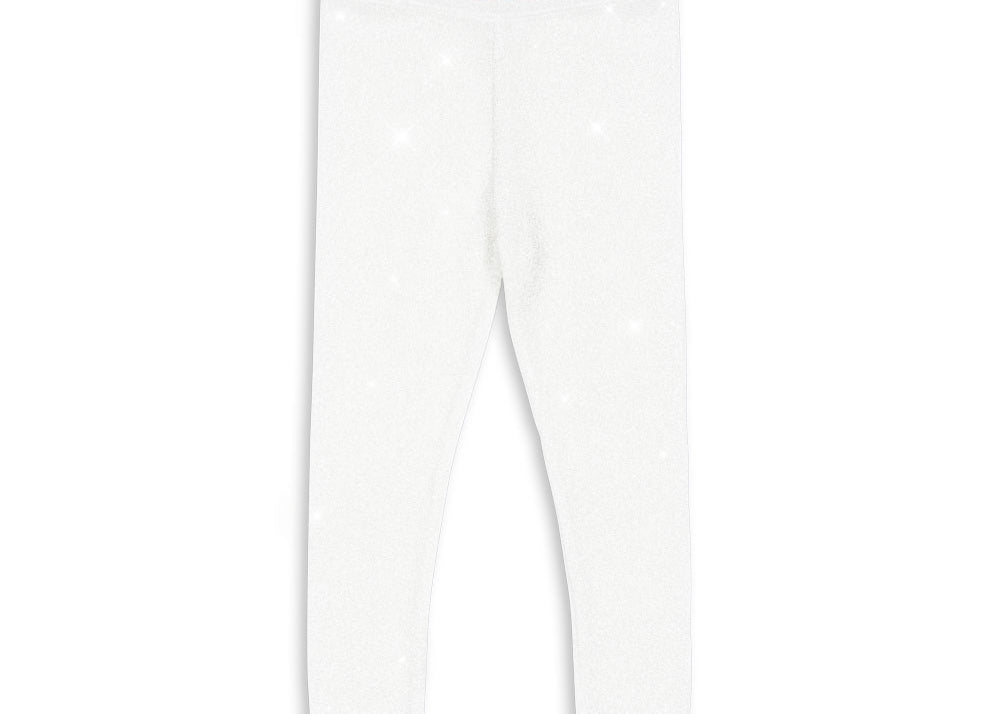 Konges Sløjd A/S JERSEY PANTS white glitter