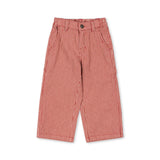 Konges Sløjd A/S WOVEN PANTS milk rouge stripe