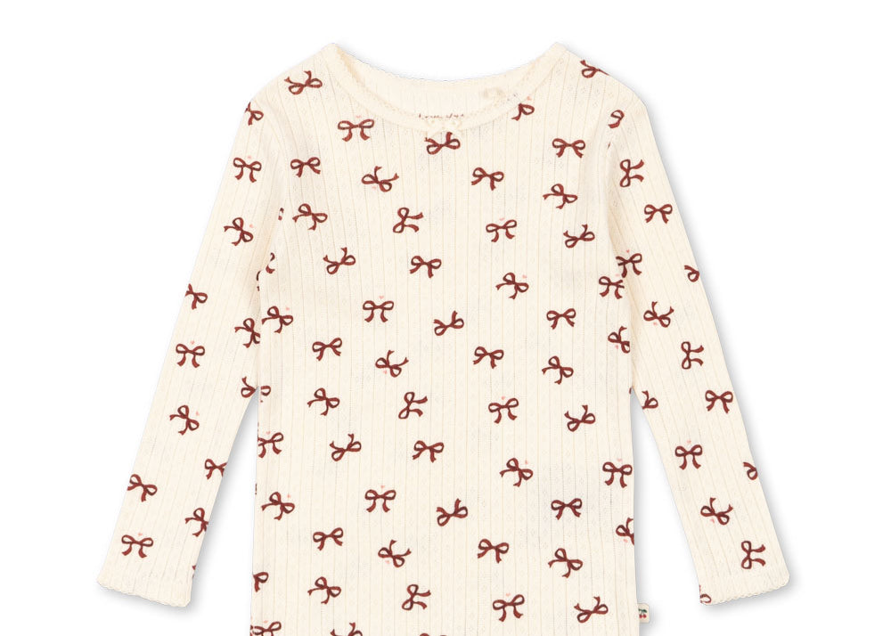 Konges Sløjd A/S JERSEY BLOUSES bow rouge