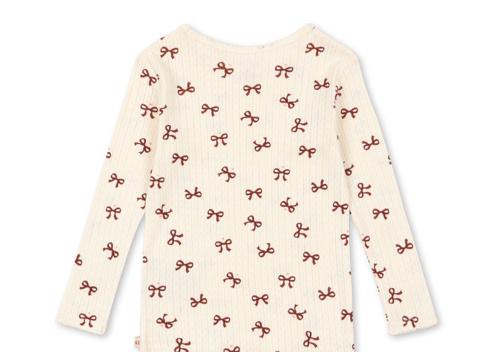 Konges Sløjd A/S JERSEY BLOUSES bow rouge