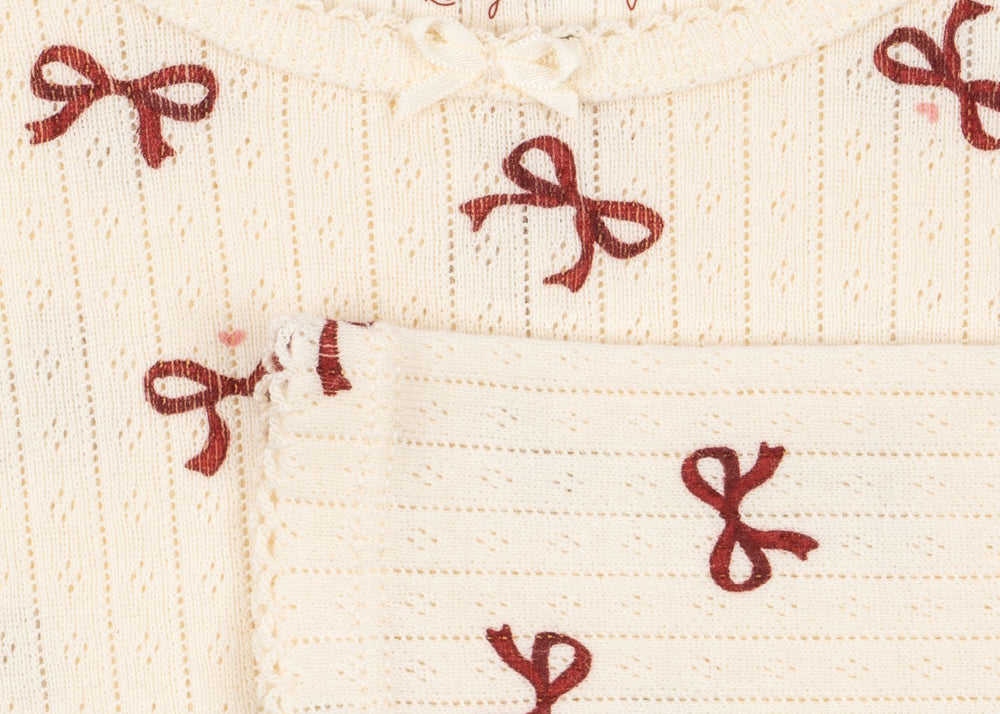 Konges Sløjd A/S BODYSTOCKINGS bow rouge