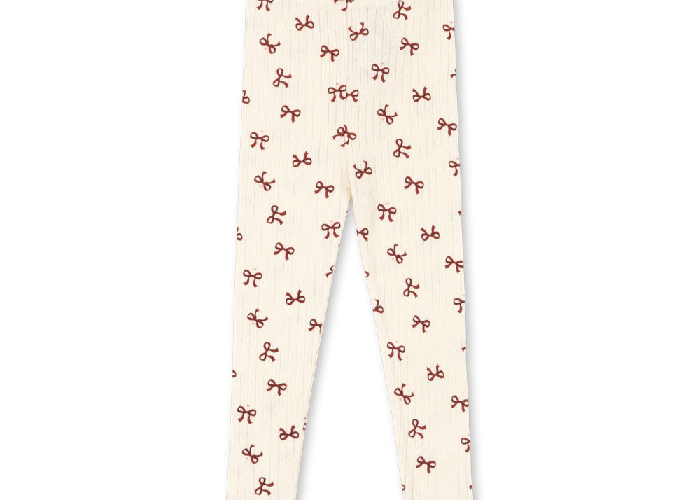 Konges Sløjd A/S JERSEY PANTS bow rouge