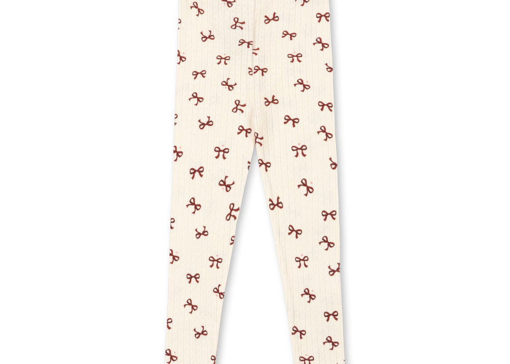 Konges Sløjd A/S JERSEY PANTS bow rouge