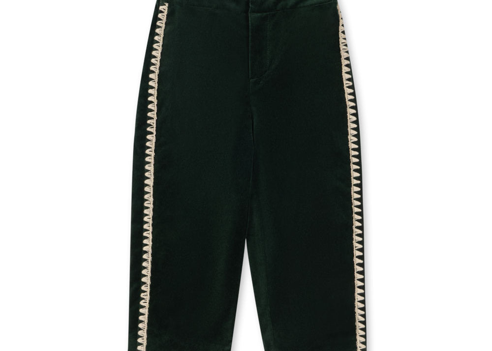Konges Sløjd A/S WOVEN PANTS dark green