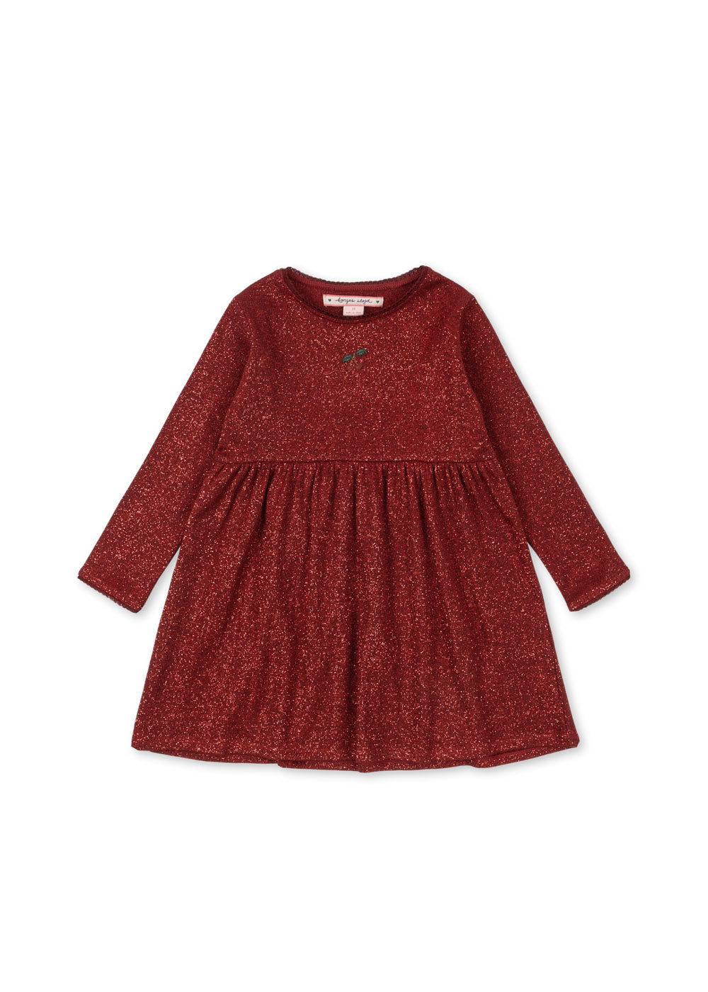 konges sloejd スパンコール　ドレス 女の子のゴールドの輝きのドレス。ゴールドのスパンコールのドレス