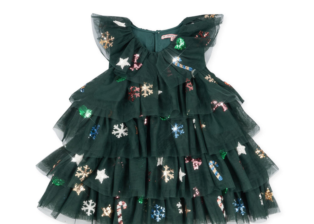 Konges Sløjd A/S WOVEN DRESSES hunter green