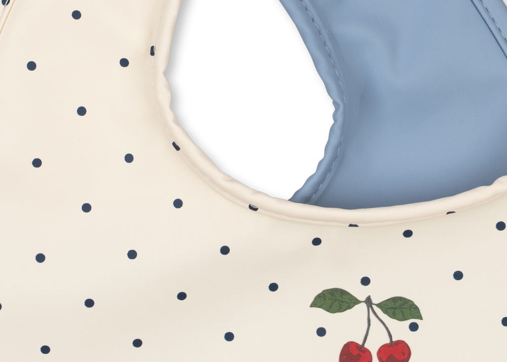Konges Sløjd A/S DINNER BIBS navy dot/rain washed