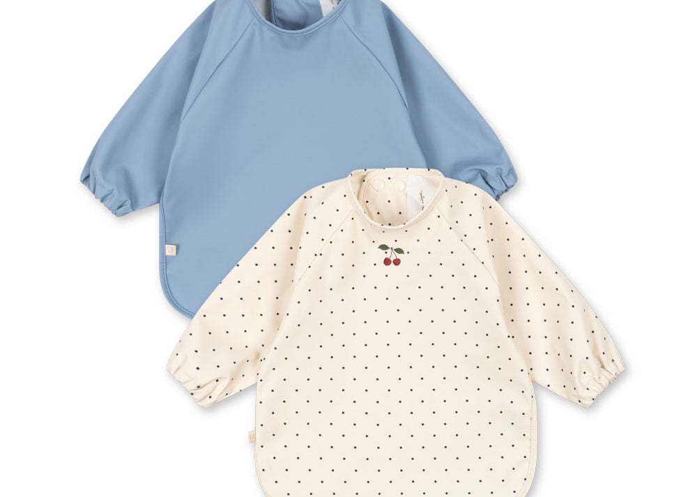 Konges Sløjd A/S DINNER BIBS navy dot/rain washed