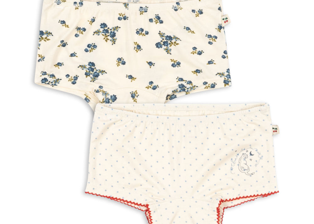 Konges Sløjd A/S UNDERWEAR blue kitty dot/tramonto