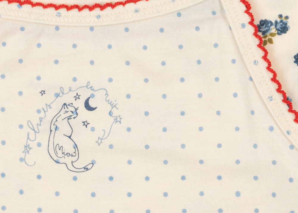 Konges Sløjd A/S UNDERWEAR blue kitty dot/tramonto