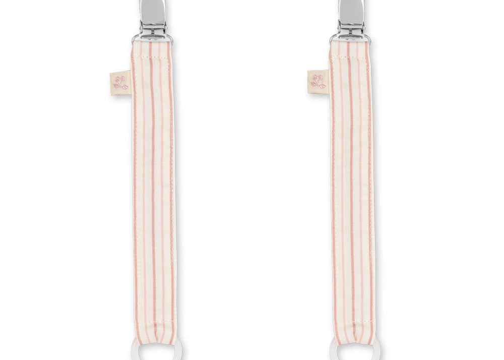 Konges Sløjd A/S PACIFIERS stripie petite rose