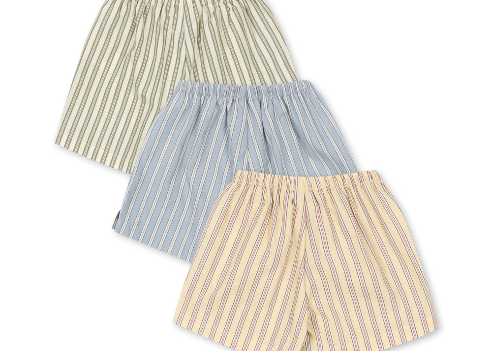 Konges Sløjd A/S WOVEN SHORTS & BLOOMERS soleil/bleu/basil stripe
