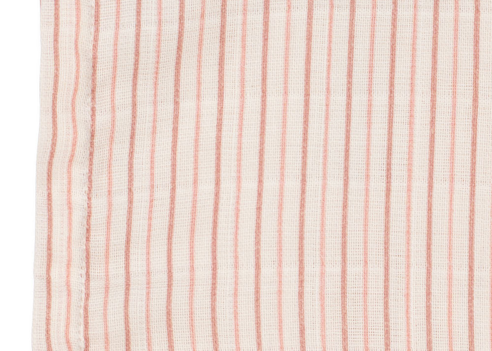 Konges Sløjd A/S MUSLIN CLOTHS stripie petite rose