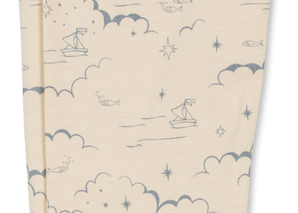 Konges Sløjd A/S JERSEY PANTS cielo marino