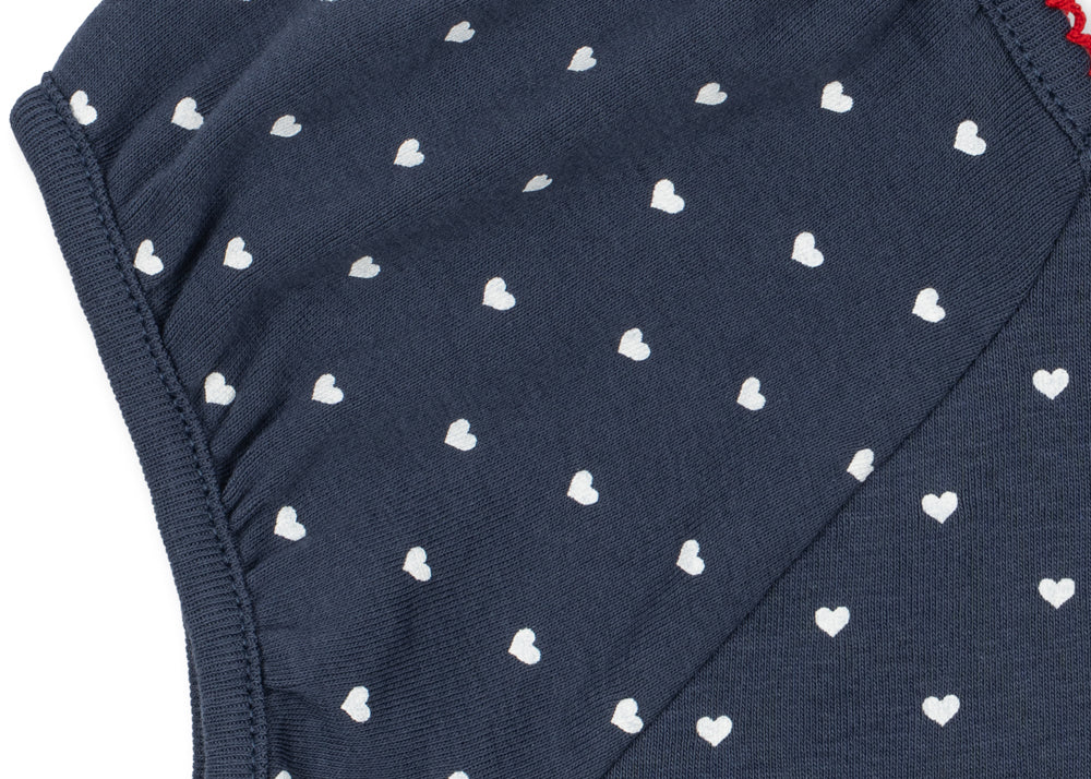 Konges Sløjd A/S JERSEY DRESSES heart blues