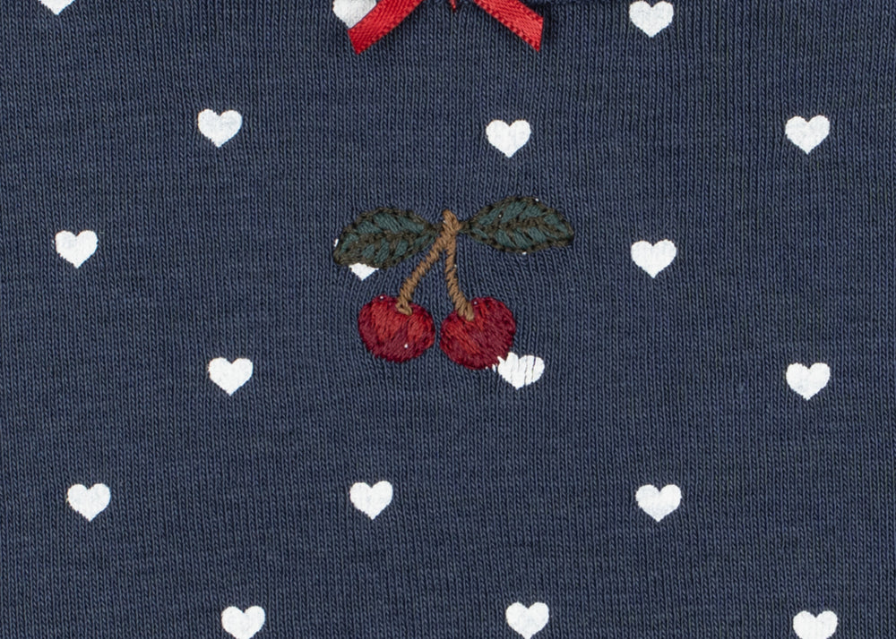 Konges Sløjd A/S JERSEY DRESSES heart blues