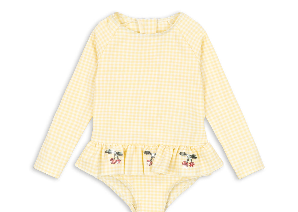 Konges Sløjd A/S SWIMSUITS banana almond check