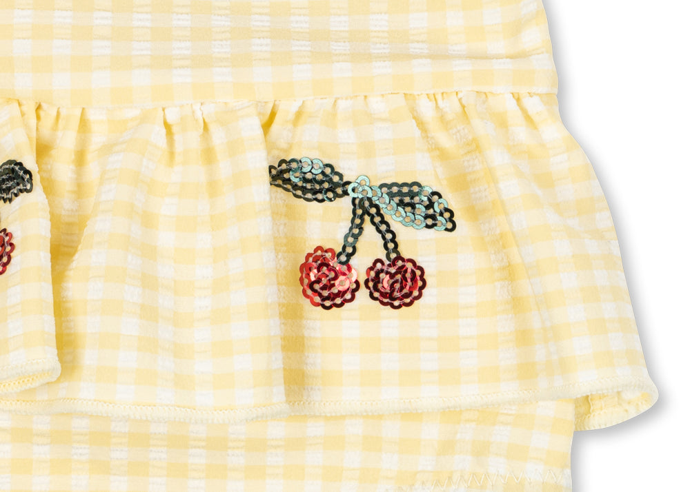 Konges Sløjd A/S SWIMSUITS banana almond check
