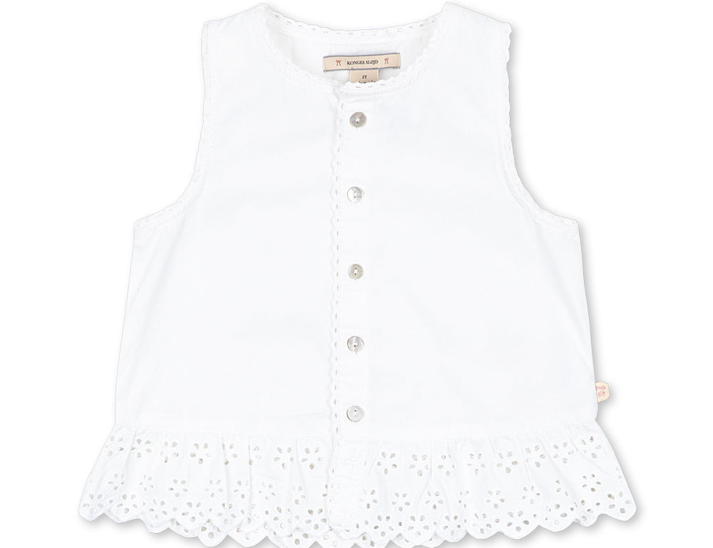 Konges Sløjd A/S WOVEN SHORT SLEEVE SHIRTS bright white