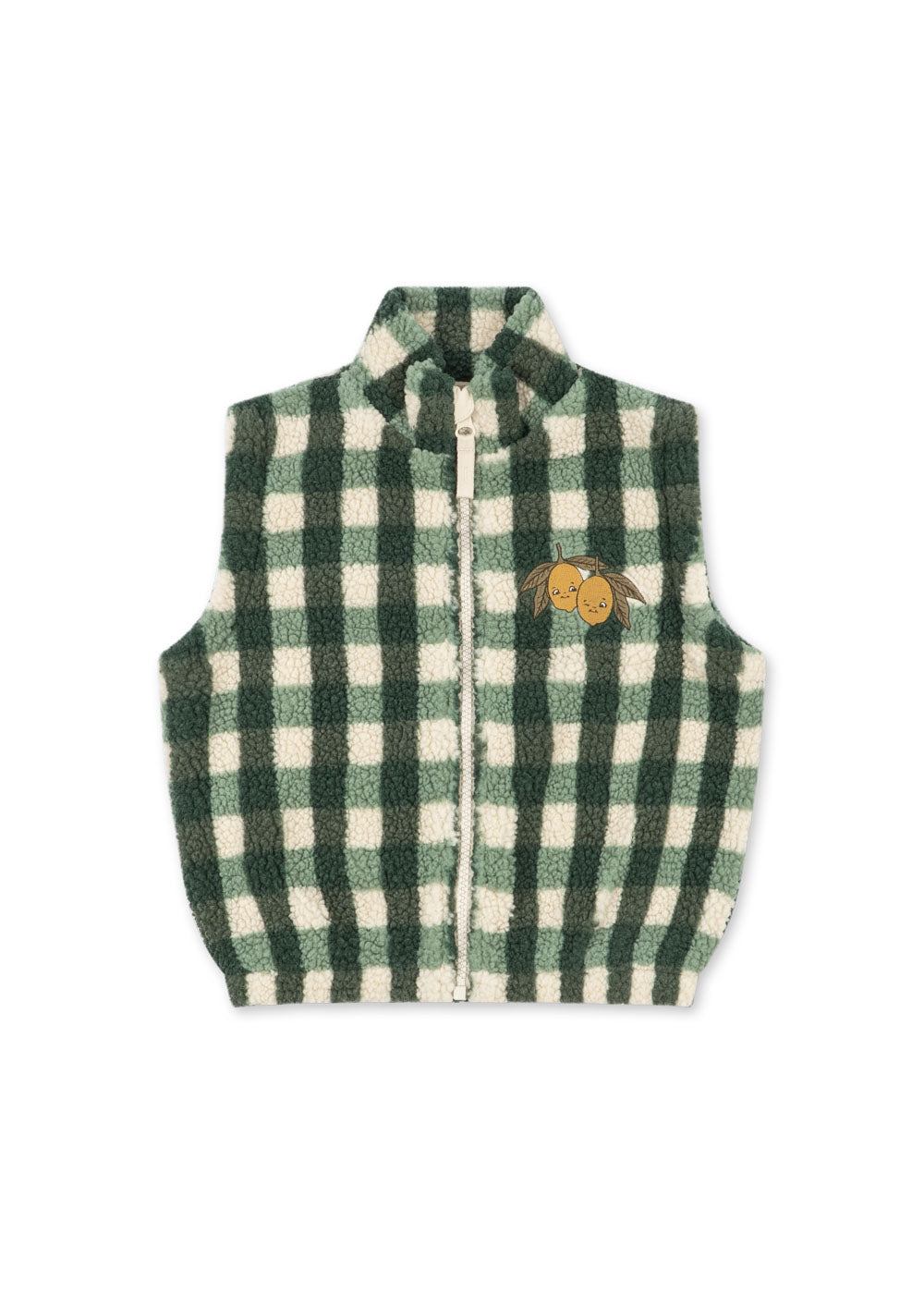 JODY TEDDY VEST - green check – Konges Sløjd®
