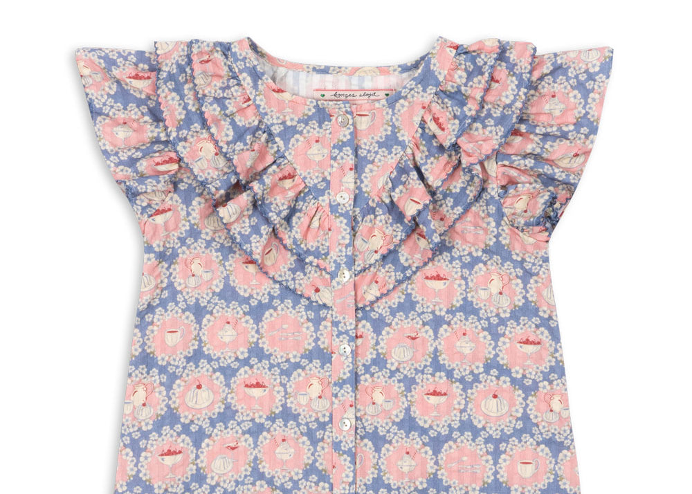 Konges Sløjd A/S WOVEN SHORT SLEEVE SHIRTS snack time