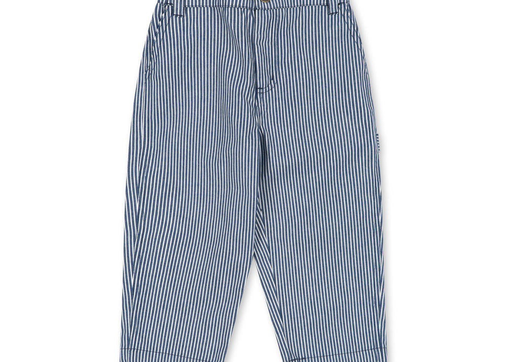 Konges Sløjd A/S WOVEN PANTS blue stripe