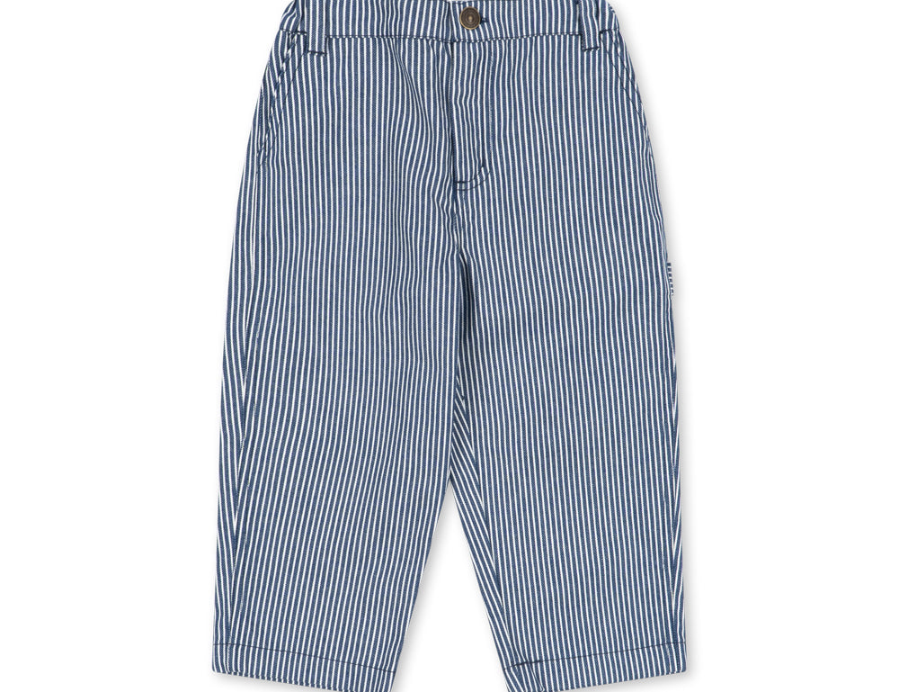 Konges Sløjd A/S WOVEN PANTS blue stripe