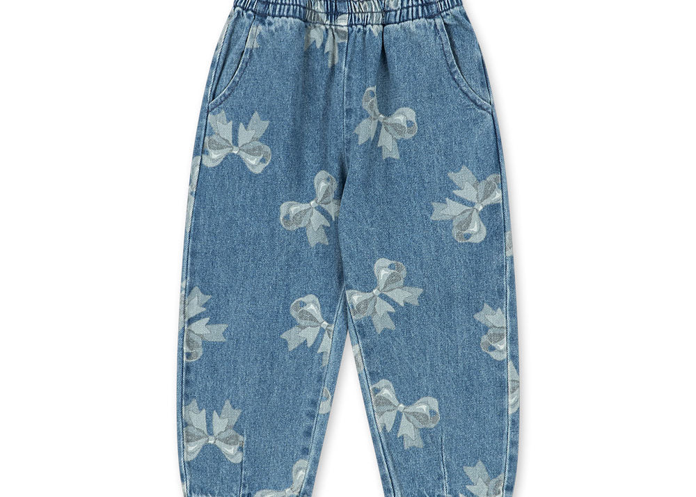 Konges Sløjd A/S WOVEN PANTS bella bow blu