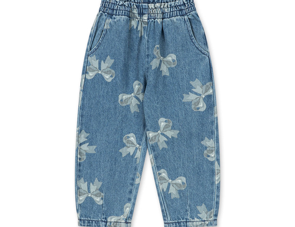 Konges Sløjd A/S WOVEN PANTS bella bow blu