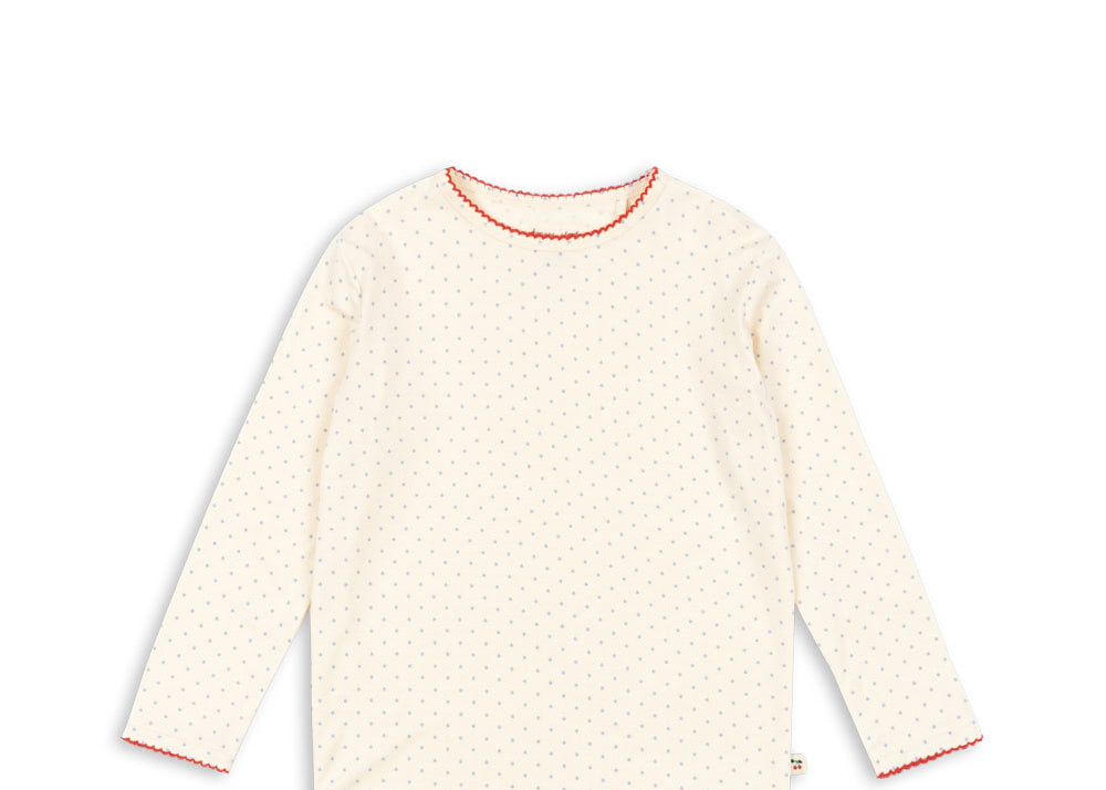 Konges Sløjd A/S JERSEY BLOUSES blue kitty dot