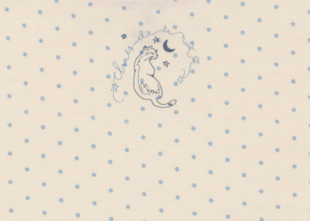 Konges Sløjd A/S JERSEY BLOUSES blue kitty dot