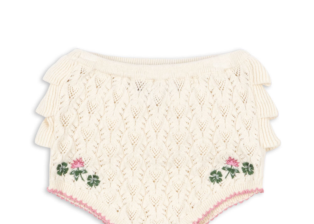 Konges Sløjd A/S KNITTED SHORTS & BLOOMERS off white