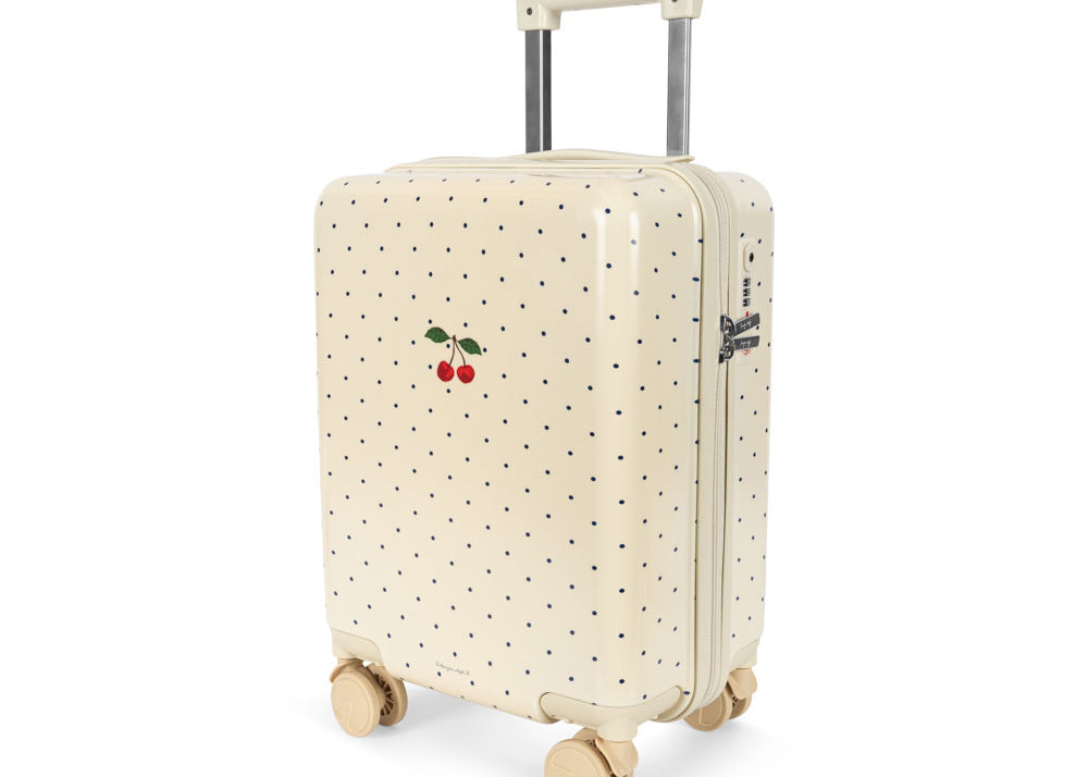 Konges Sløjd A/S TRAVEL SUITCASE navy dot
