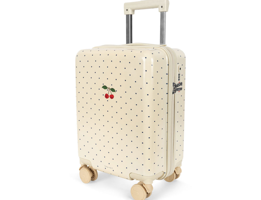 Konges Sløjd A/S TRAVEL SUITCASE navy dot