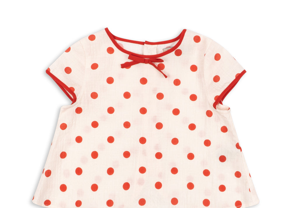 Konges Sløjd A/S WOVEN SHORT SLEEVE SHIRTS red dot