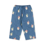 Konges Sløjd A/S WOVEN PANTS bow kitty denim