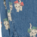 Konges Sløjd A/S WOVEN PANTS bow kitty denim