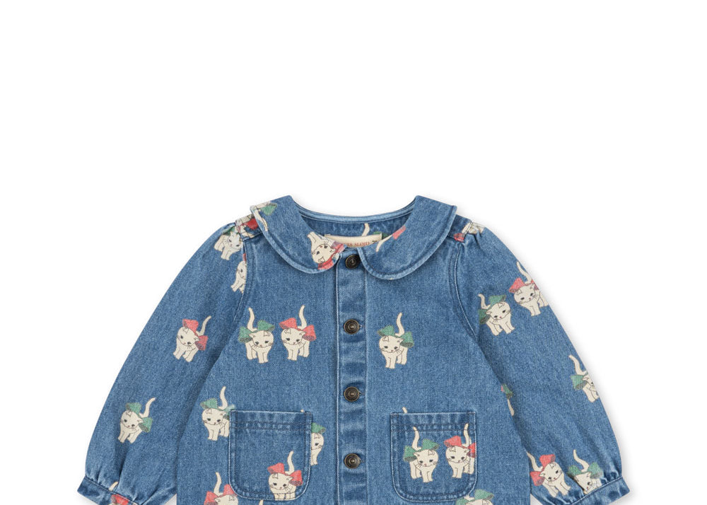Konges Sløjd A/S WOVEN JACKETS & VESTS bow kitty denim