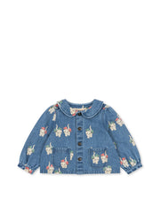 Konges Sløjd A/S WOVEN JACKETS & VESTS bow kitty denim
