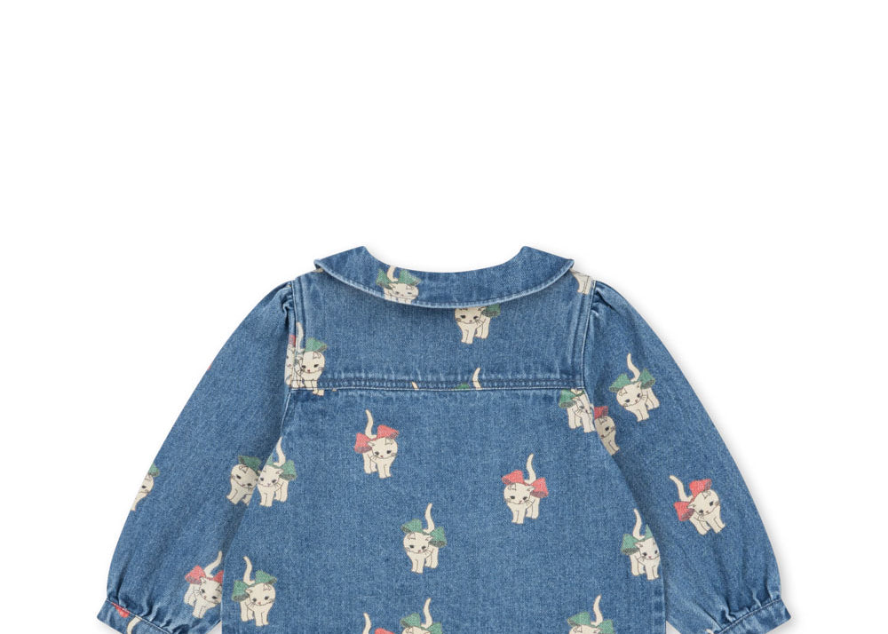 Konges Sløjd A/S WOVEN JACKETS & VESTS bow kitty denim