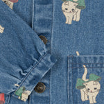 Konges Sløjd A/S WOVEN JACKETS & VESTS bow kitty denim