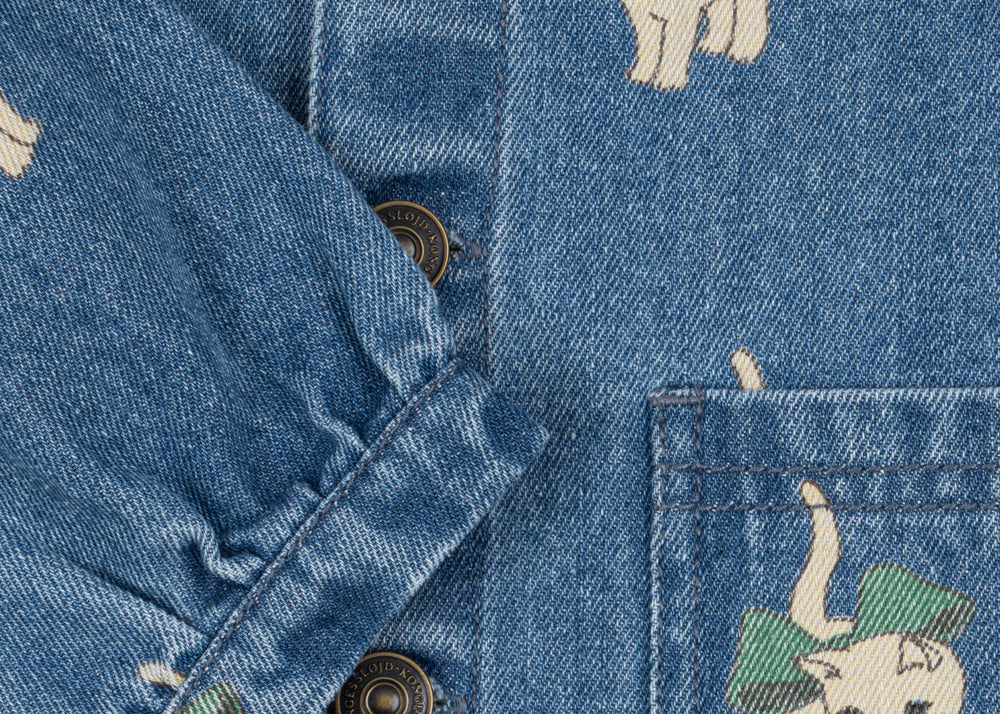Konges Sløjd A/S WOVEN JACKETS & VESTS bow kitty denim