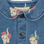 Konges Sløjd A/S WOVEN JACKETS & VESTS bow kitty denim